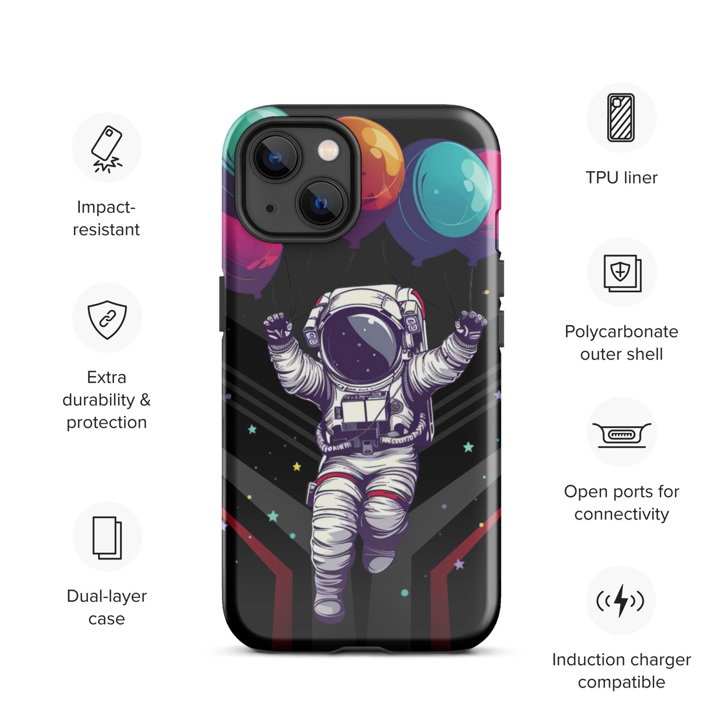 Balloon Astronaut Tough Case for iPhone®