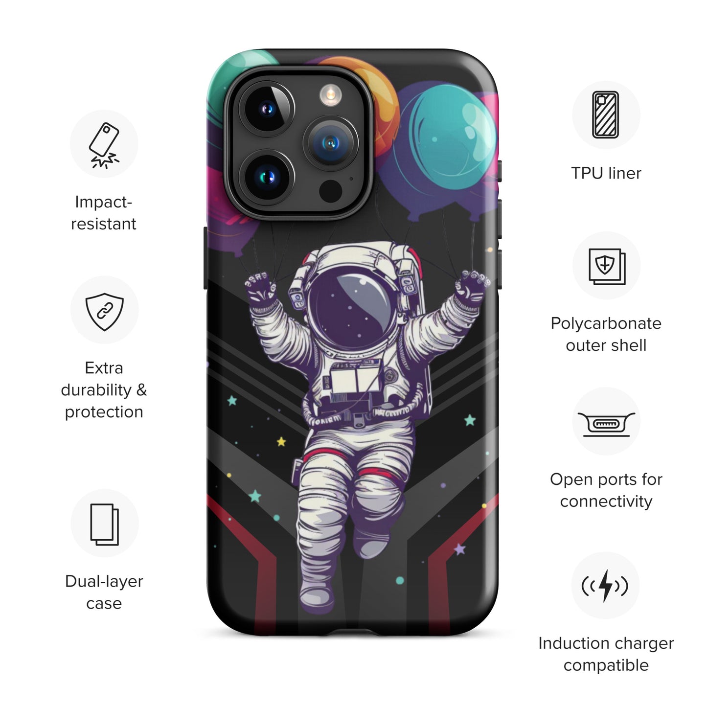 Balloon Astronaut Tough Case for iPhone®