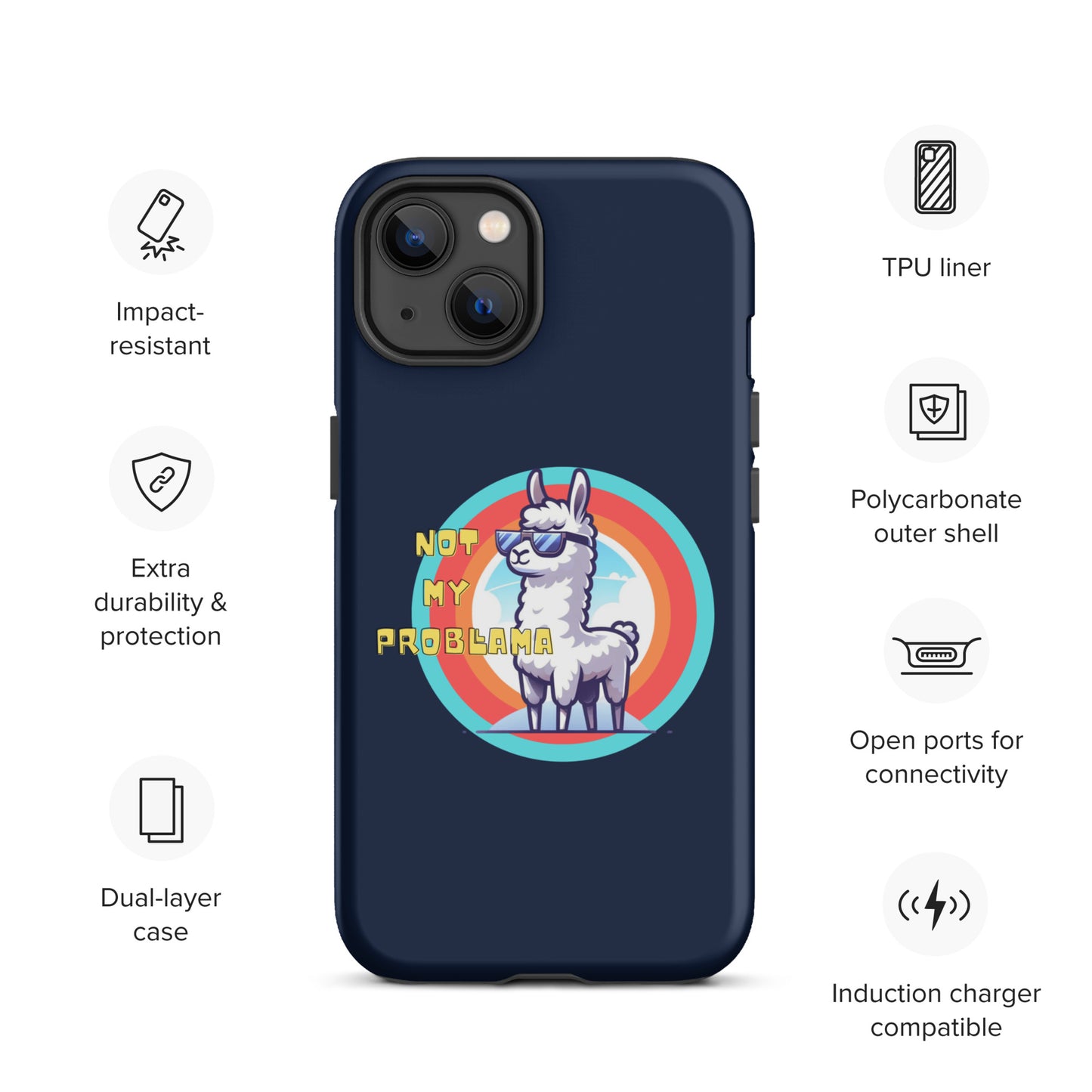 Not my probllama | Tough Case for iPhone®