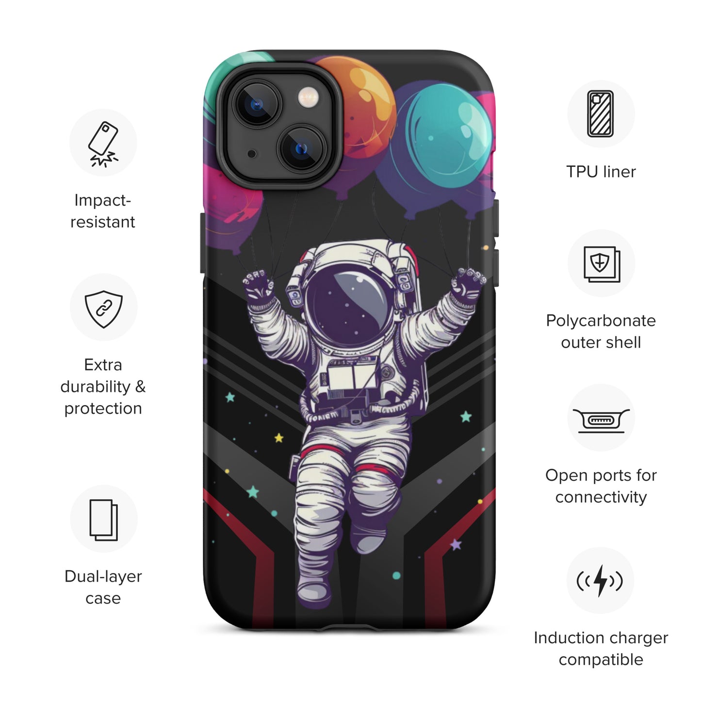 Balloon Astronaut Tough Case for iPhone®