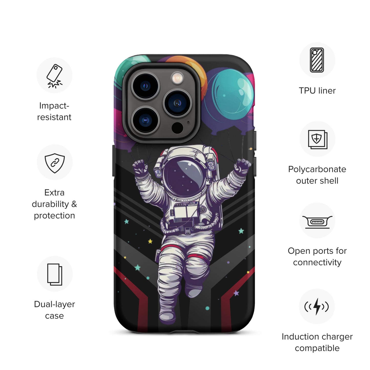 Balloon Astronaut Tough Case for iPhone®