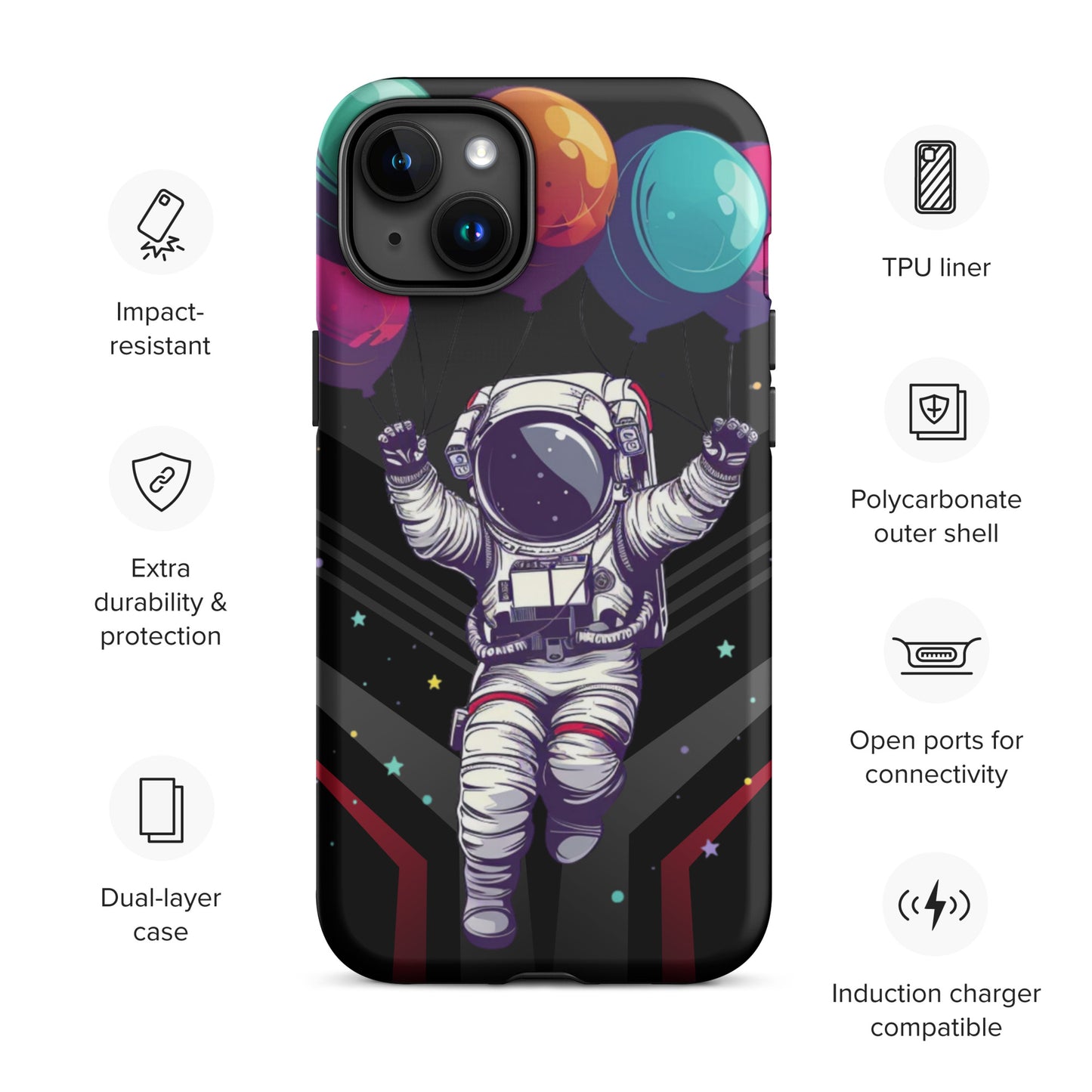 Balloon Astronaut Tough Case for iPhone®