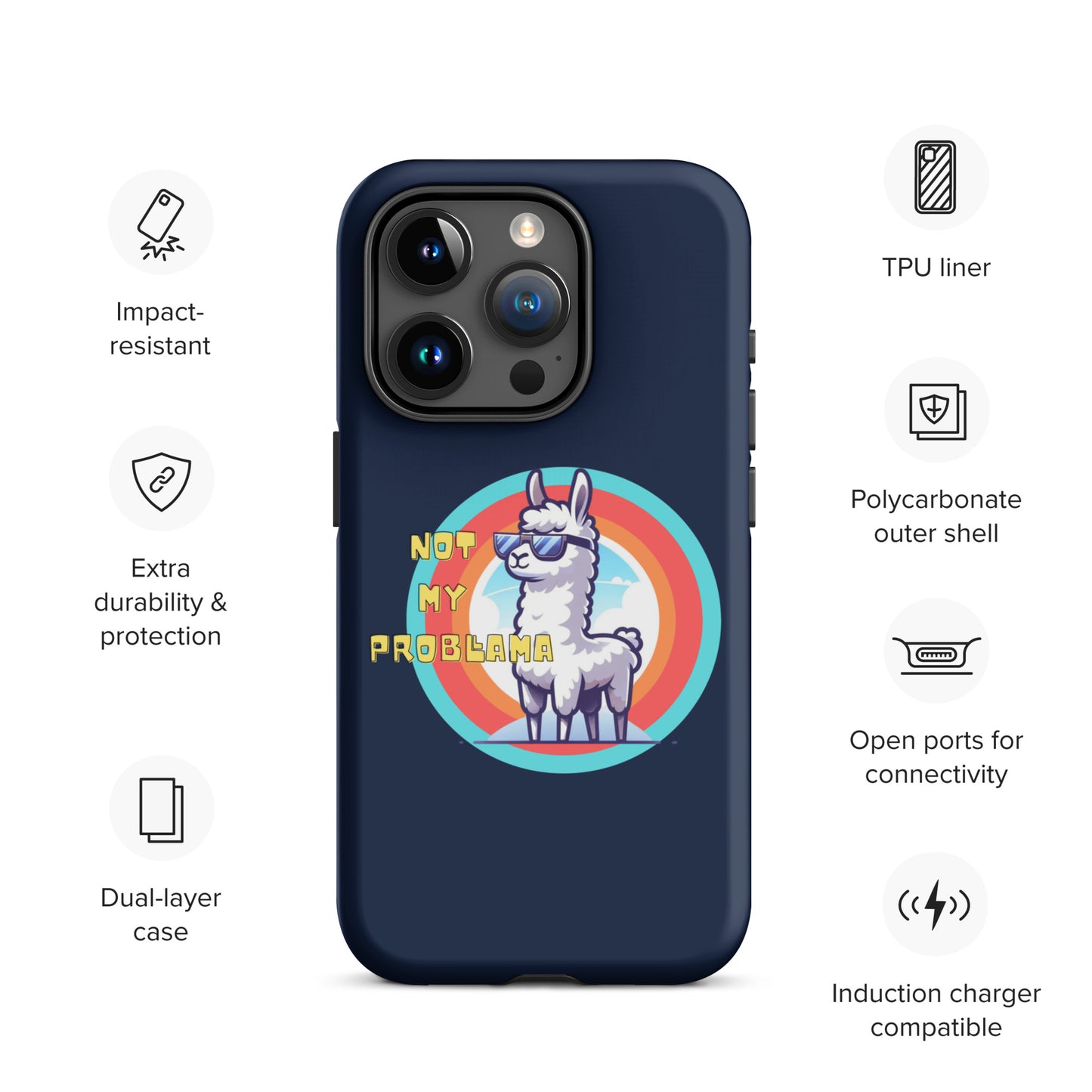 Not my probllama | Tough Case for iPhone®